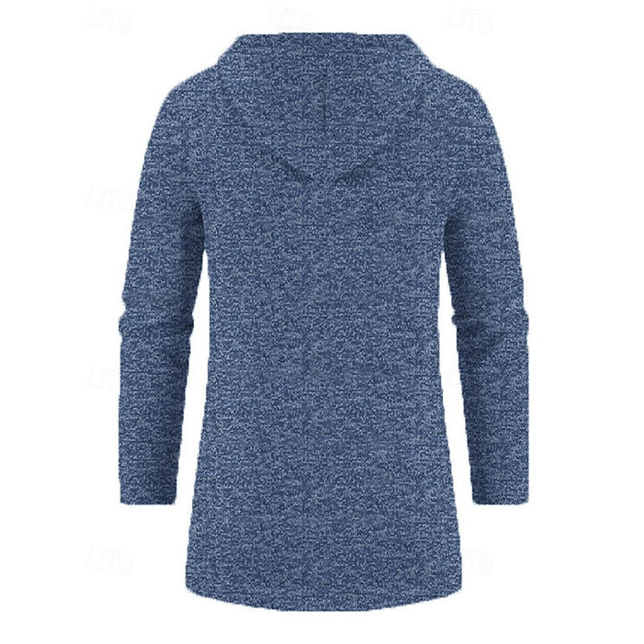 GERARD - HOODED KNIT LONGLINE ZIP COAT 10