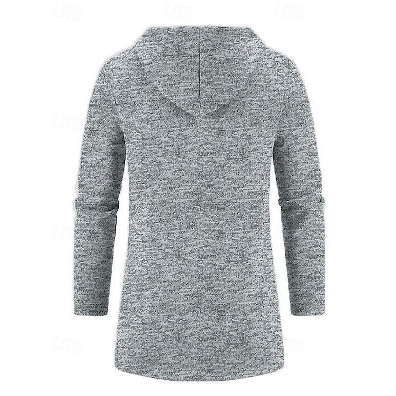 GERARD - HOODED KNIT LONGLINE ZIP COAT 8