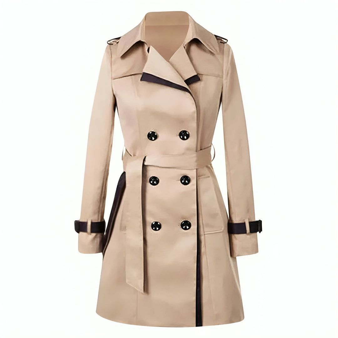 GHISLAINE - BELTED DOUBLE BREASTED TRENCH COAT 1