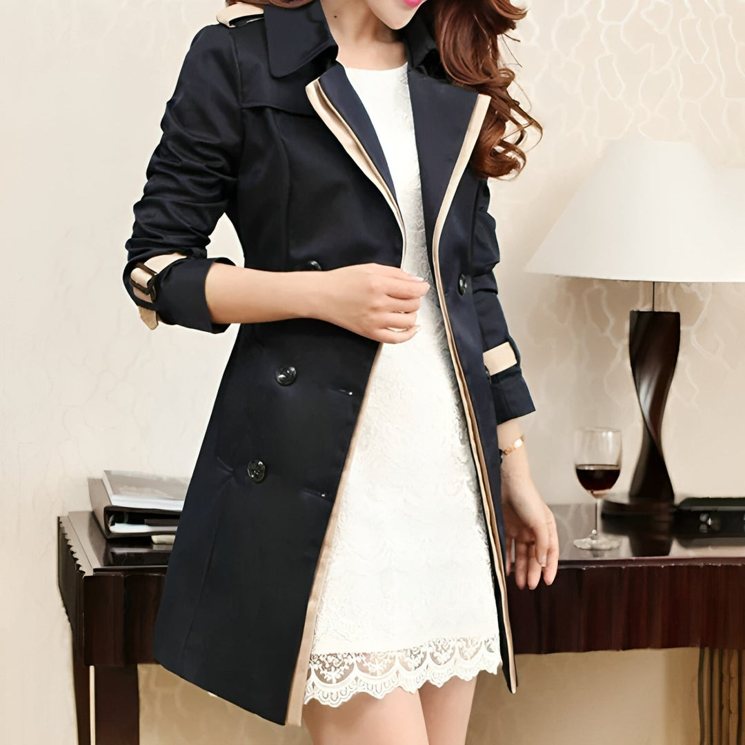 GHISLAINE - BELTED DOUBLE BREASTED TRENCH COAT 4