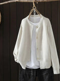 Gilberte | Women's Short Crew Neck Cardigan