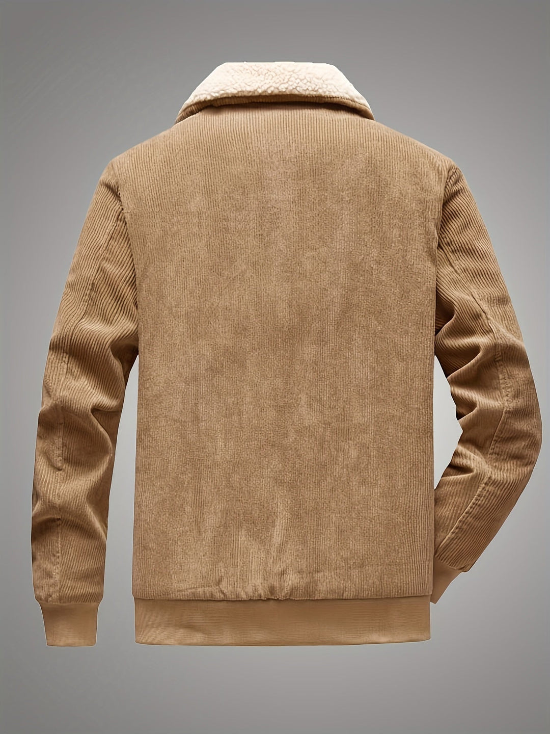Men's Corduroy Sherpa Lined Jacket – Detail View