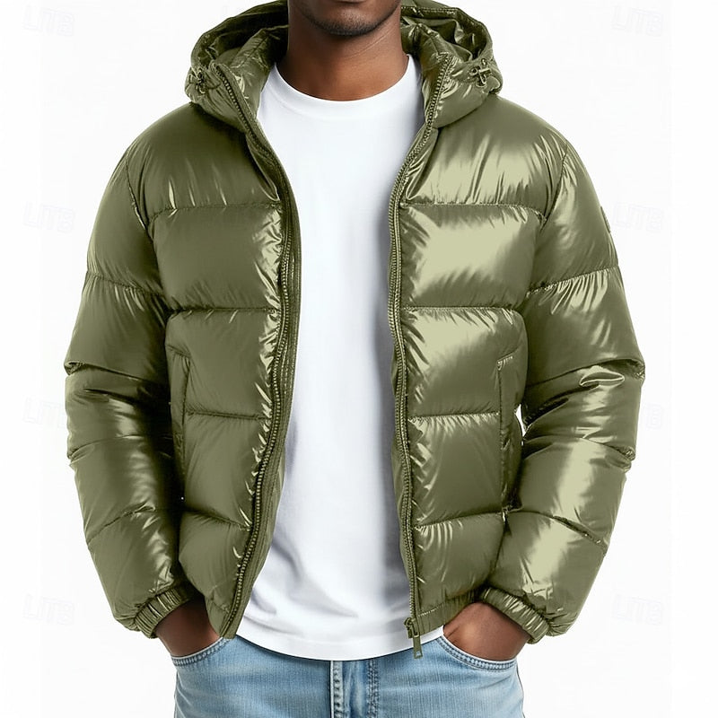 GRADY | MEN'S HOODED QUILTED BUBBLE PUFFER JACKET 1
