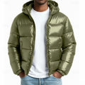 Grady | Men's Hooded Glossy Puffer Jacket