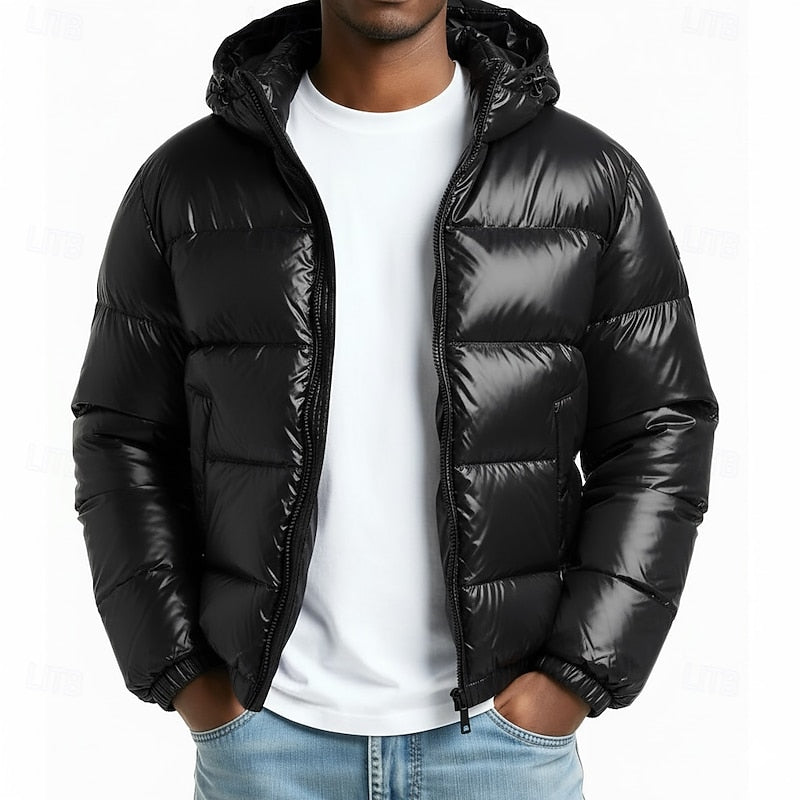 GRADY | MEN'S HOODED QUILTED BUBBLE PUFFER JACKET 3