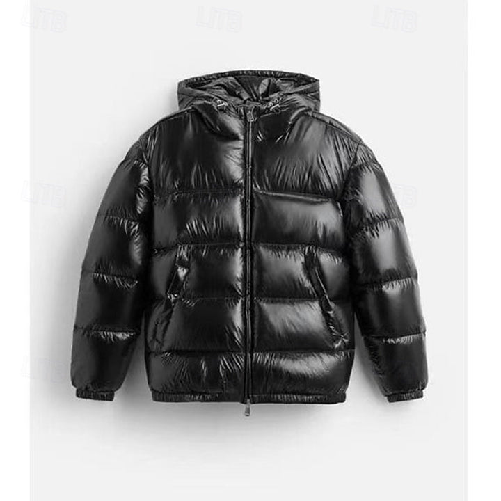 GRADY | MEN'S HOODED QUILTED BUBBLE PUFFER JACKET 4