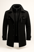 Graham | Men's Layered Collar Wool Winter Coat