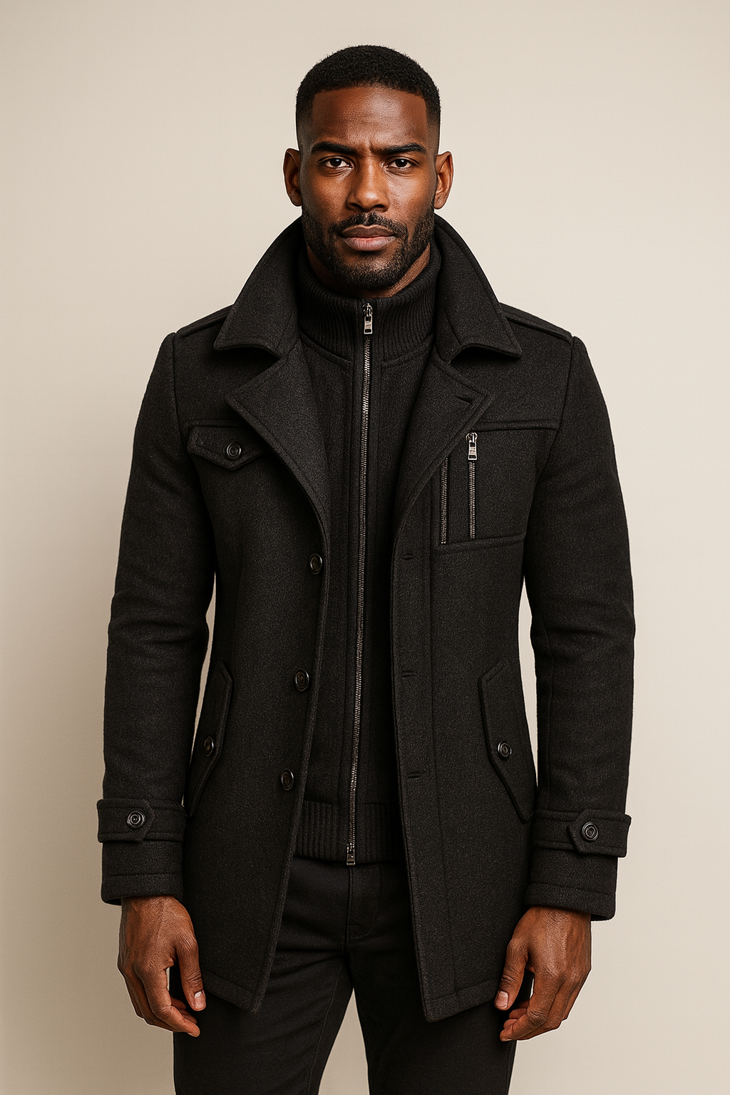GRAHAM - LAYERED COLLAR WINTER COAT 10
