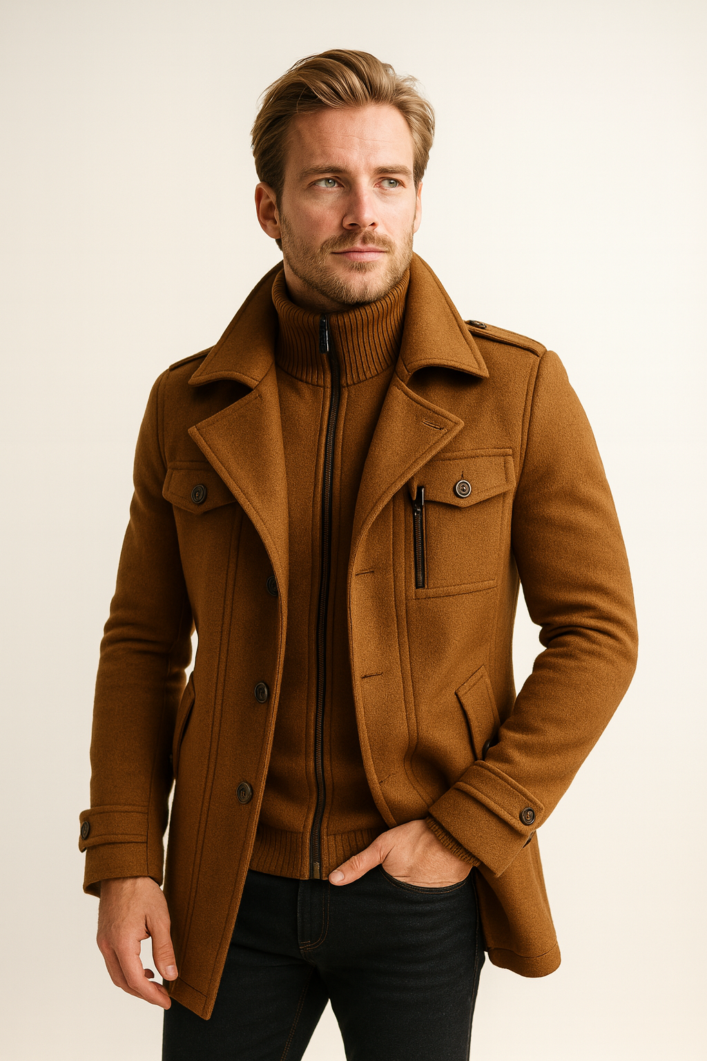 GRAHAM - LAYERED COLLAR WINTER COAT 11