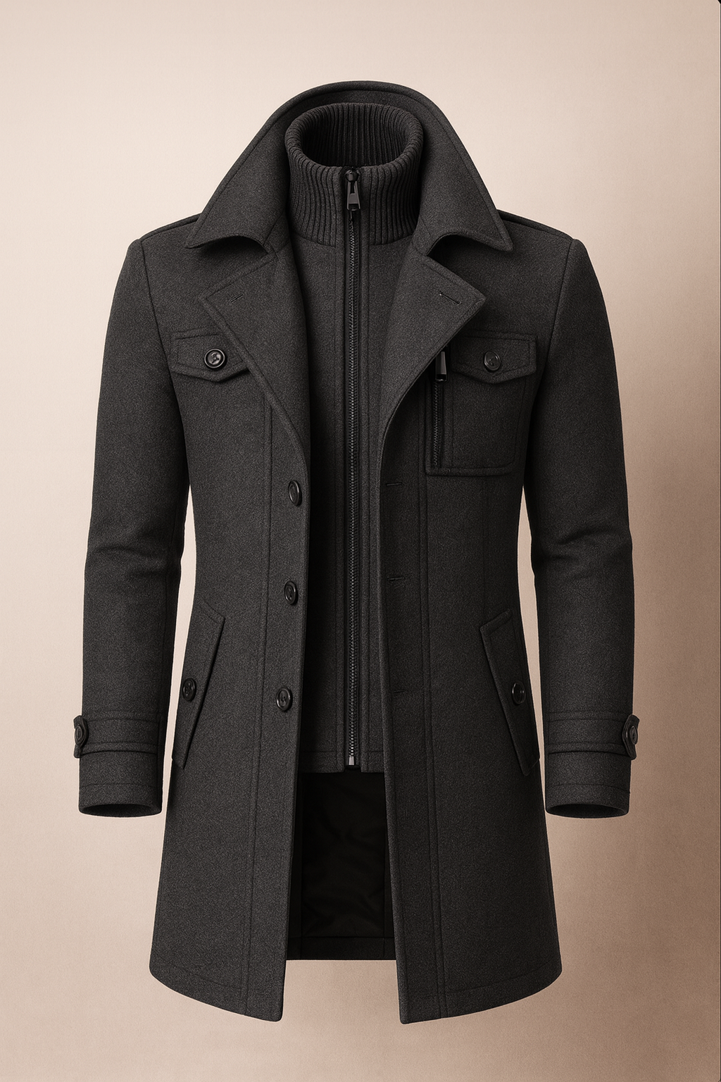 GRAHAM - LAYERED COLLAR WINTER COAT 3