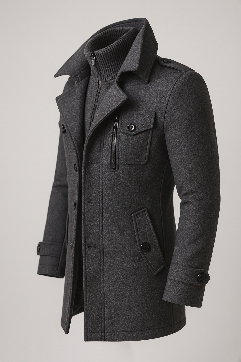 GRAHAM - LAYERED COLLAR WINTER COAT 5