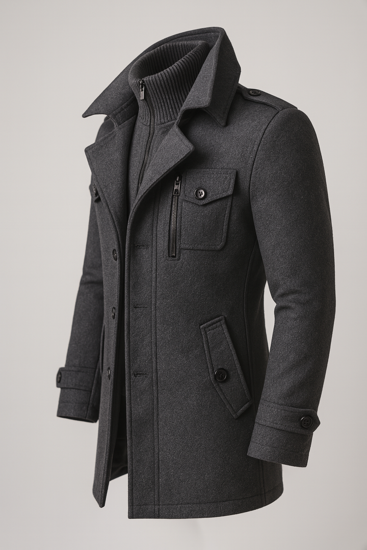 GRAHAM - LAYERED COLLAR WINTER COAT 5