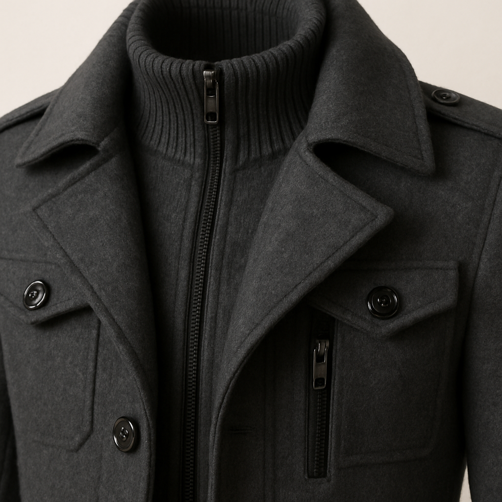 GRAHAM - LAYERED COLLAR WINTER COAT 7