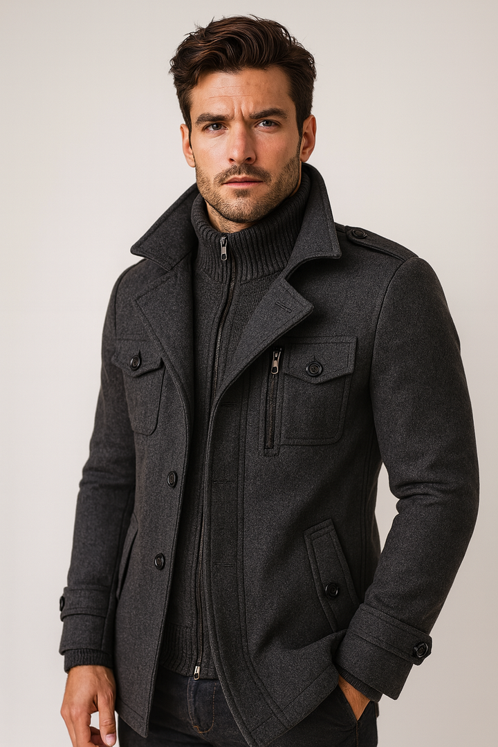 GRAHAM - LAYERED COLLAR WINTER COAT 9
