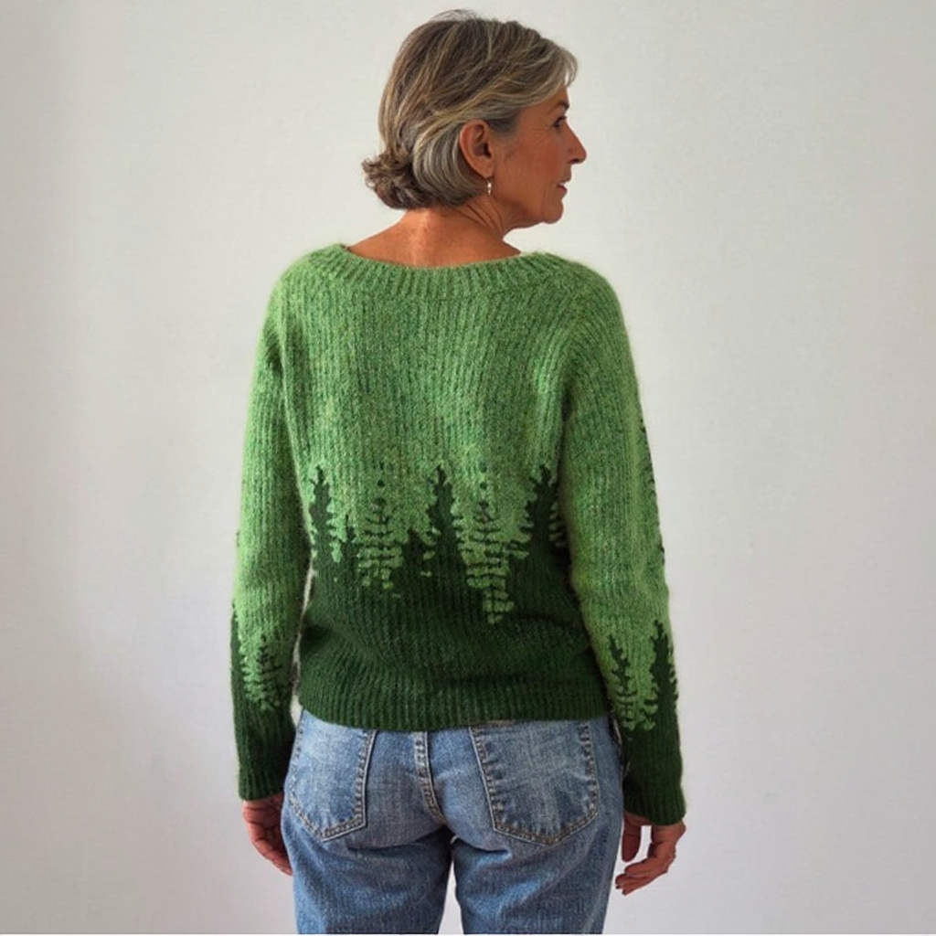 GRETA - NORDIC FOREST KNIT SWEATER 3