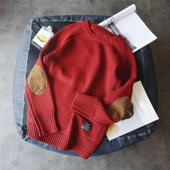 HARLAN - ELBOW PATCH KNIT SWEATER 3