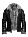Hayden | Men's Sherpa Lined Leather Aviator Jacket
