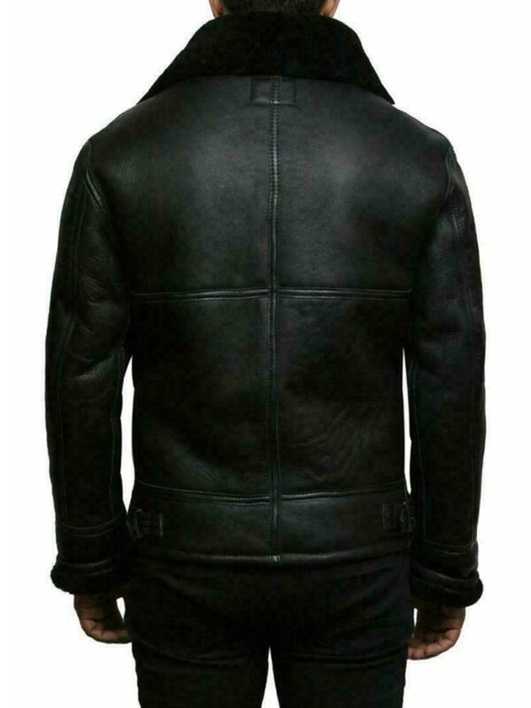 HAYDEN - SHEARLING MEN'S LEATHER JACKET 4