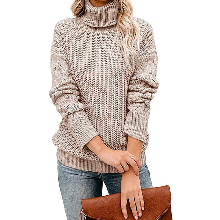 HEIDI - CHUNKY RIBBED TURTLENECK SWEATER 1
