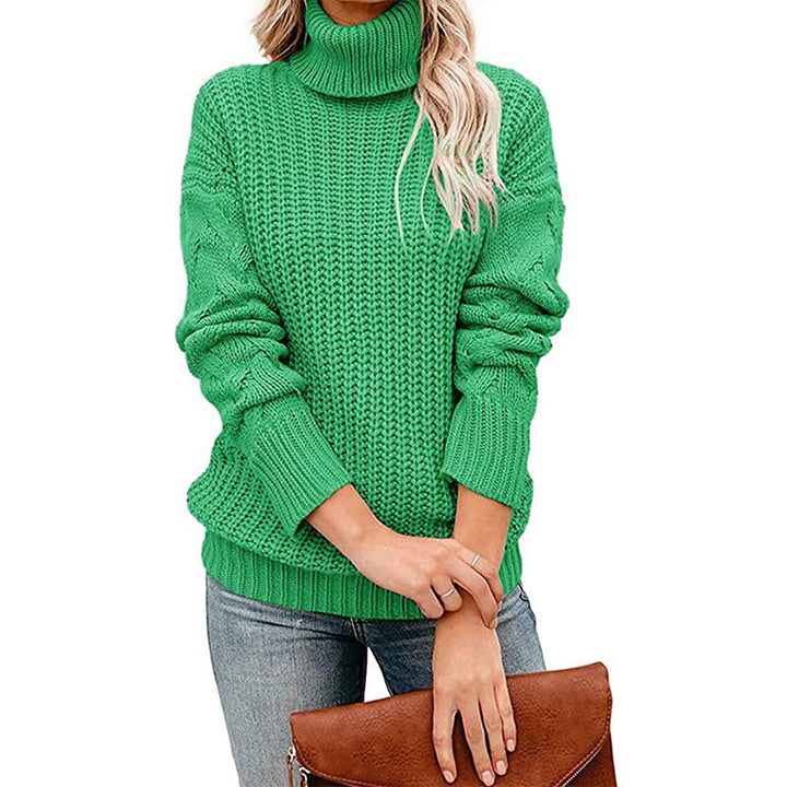 HEIDI - CHUNKY RIBBED TURTLENECK SWEATER 4