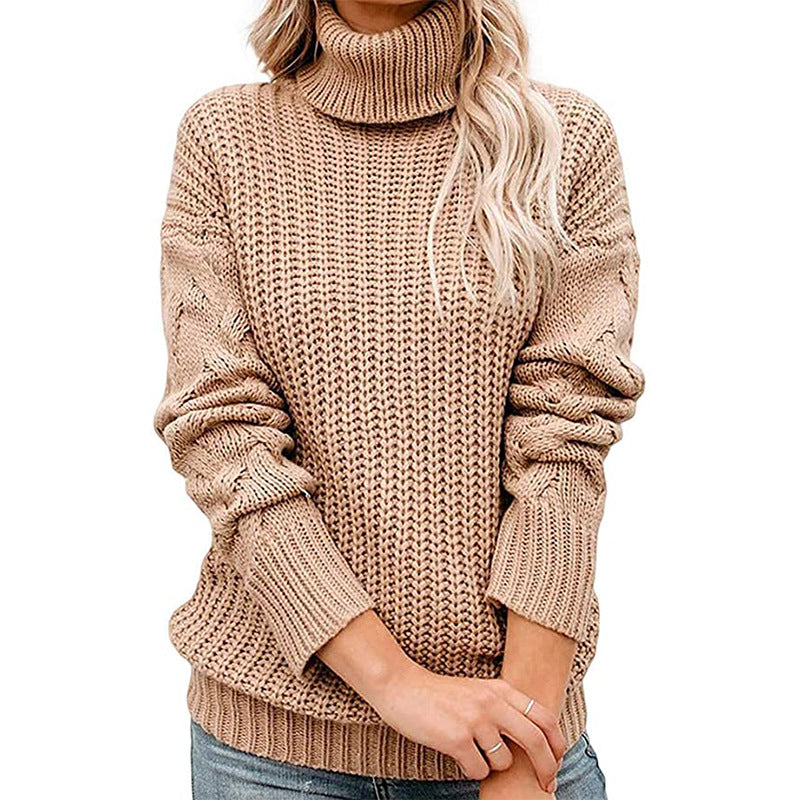 HEIDI - CHUNKY RIBBED TURTLENECK SWEATER 5