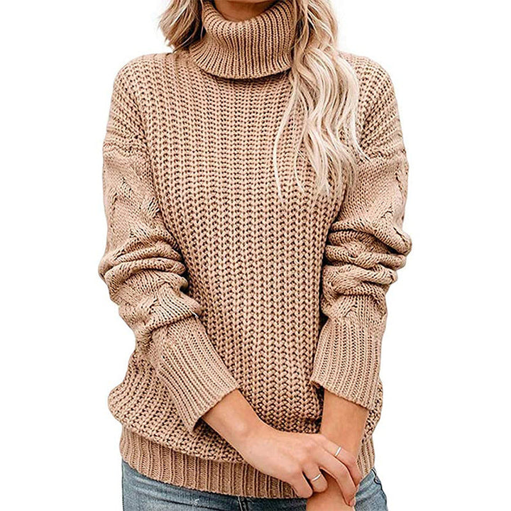HEIDI - CHUNKY RIBBED TURTLENECK SWEATER 5