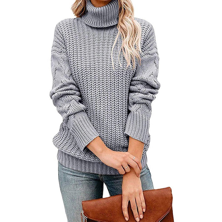 HEIDI - CHUNKY RIBBED TURTLENECK SWEATER 9