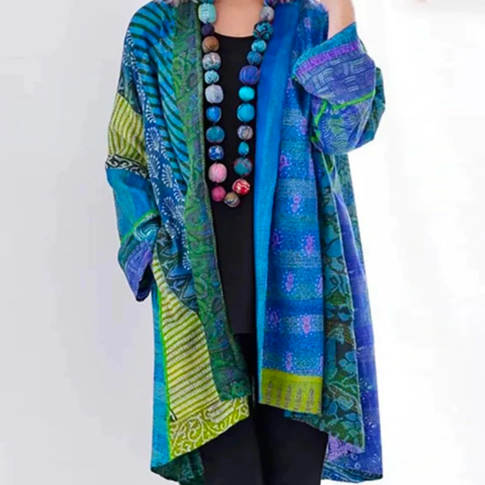 HELOISE | WOMEN'S BOHO CARDIGAN LONG DUSTER OPEN FRONT 1