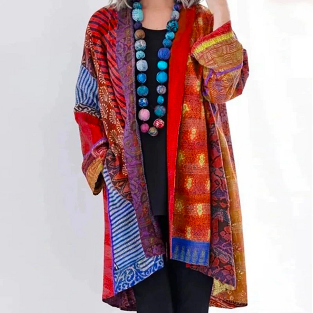 HELOISE | WOMEN'S BOHO CARDIGAN LONG DUSTER OPEN FRONT 3