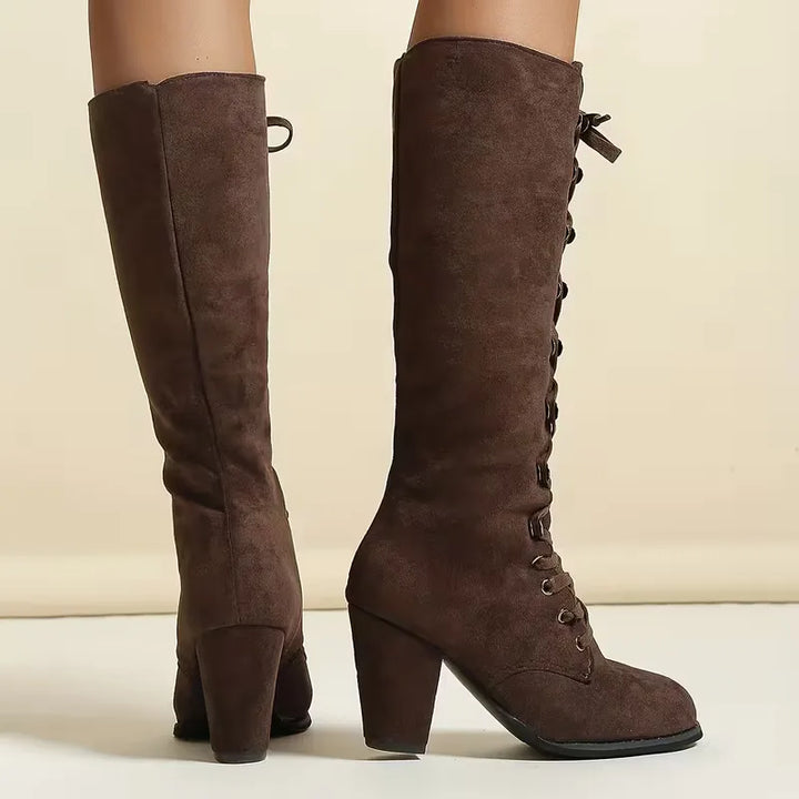 HELOISE | WOMEN'S SUEDE LACE UP RIDING BOOTS 7
