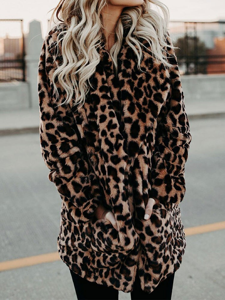 HENRIETTE | WOMEN'S LEOPARD PRINT COAT FAUX FUR LONG 3
