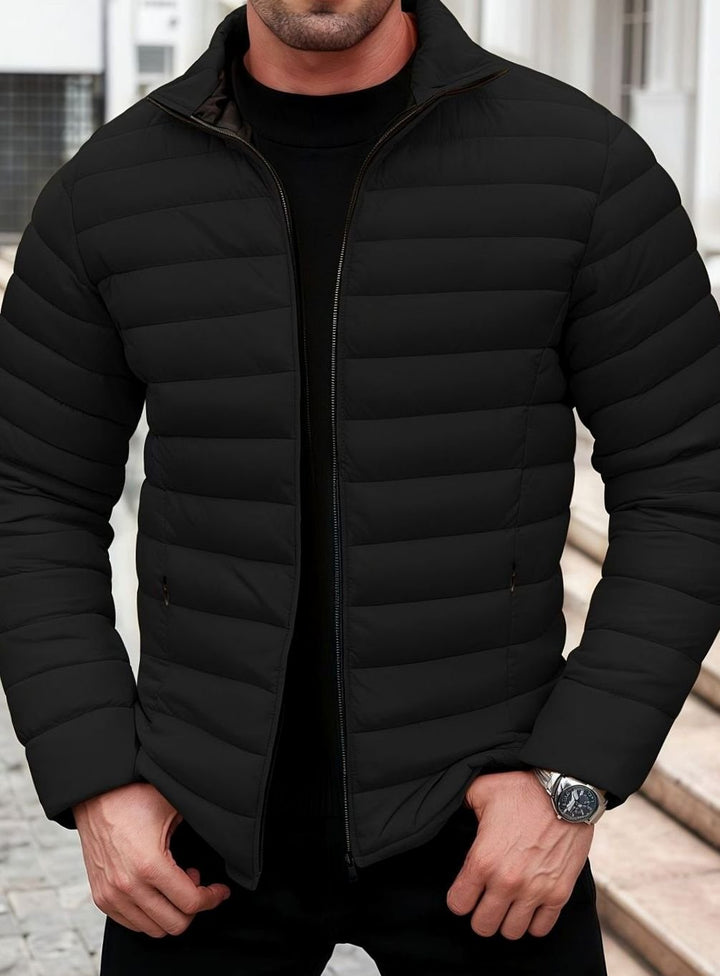 Men's Lightweight Puffer Jacket – Detail View