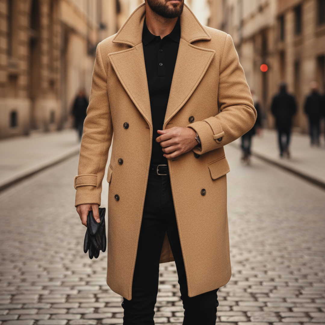 HOLDEN - DOUBLE BREASTED WOOL COAT 2