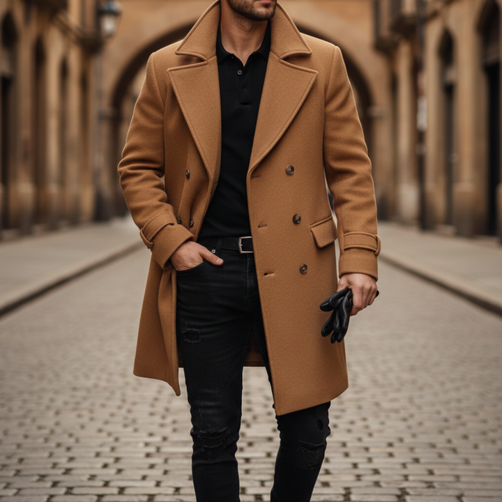 HOLDEN - DOUBLE BREASTED WOOL COAT 4
