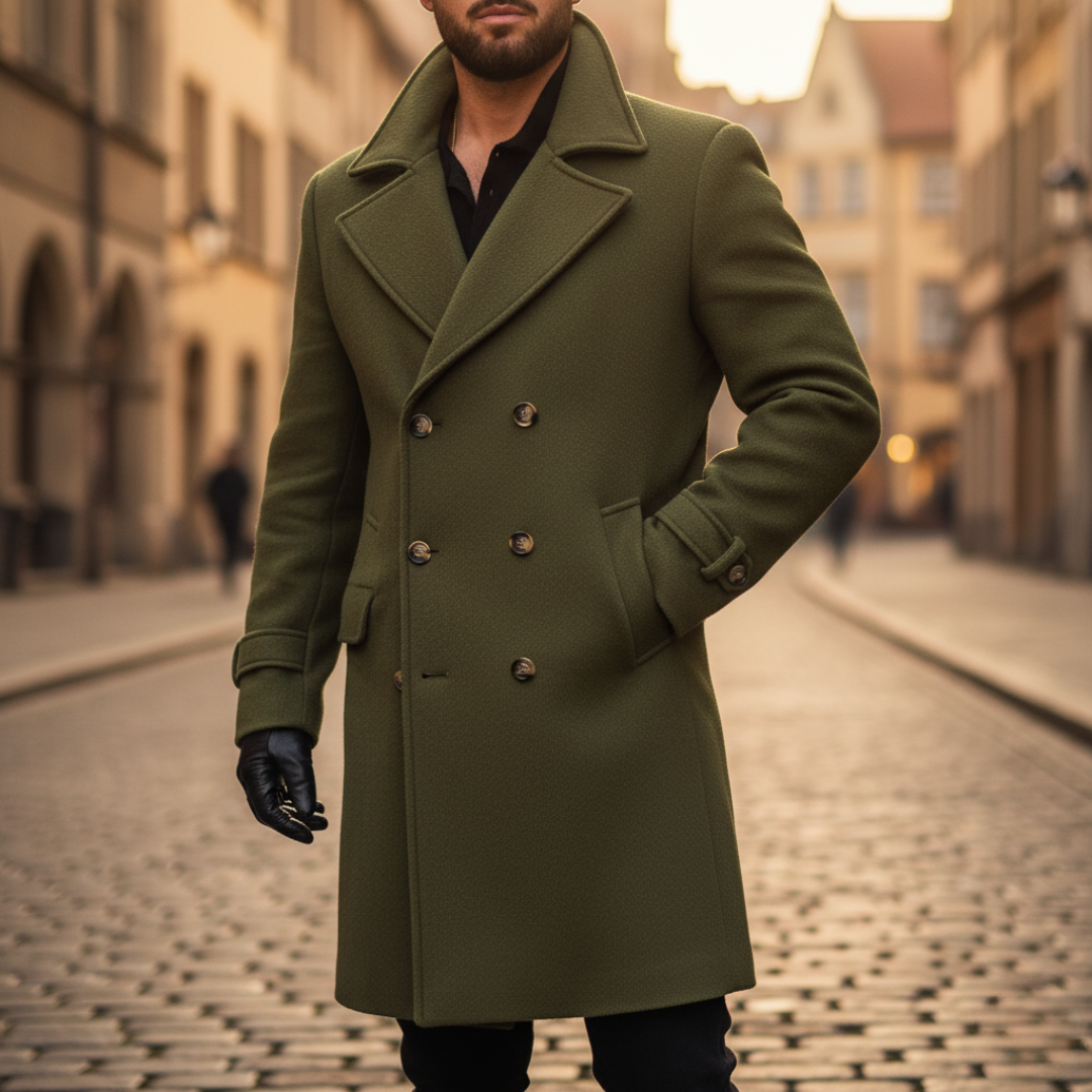 HOLDEN - DOUBLE BREASTED WOOL COAT 5