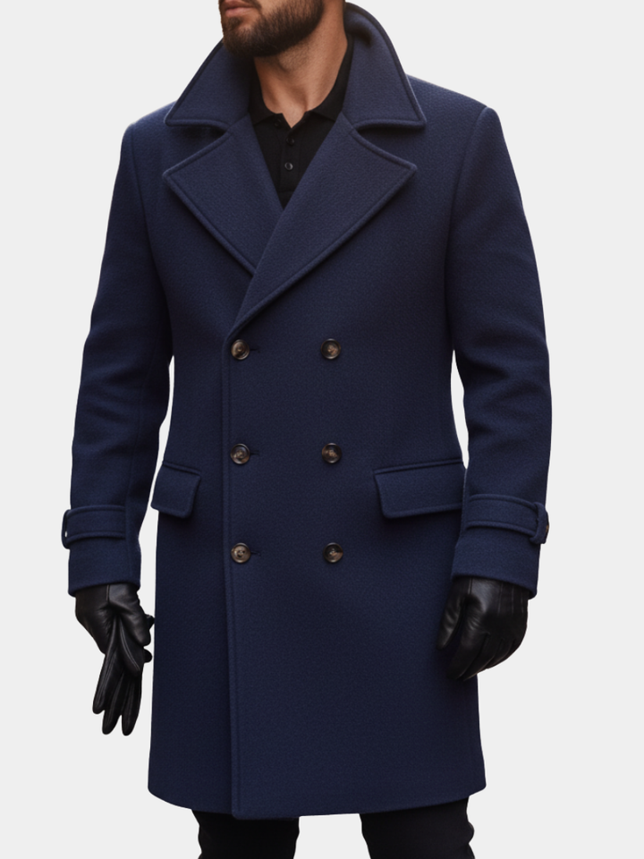 HOLDEN - DOUBLE BREASTED WOOL COAT 7
