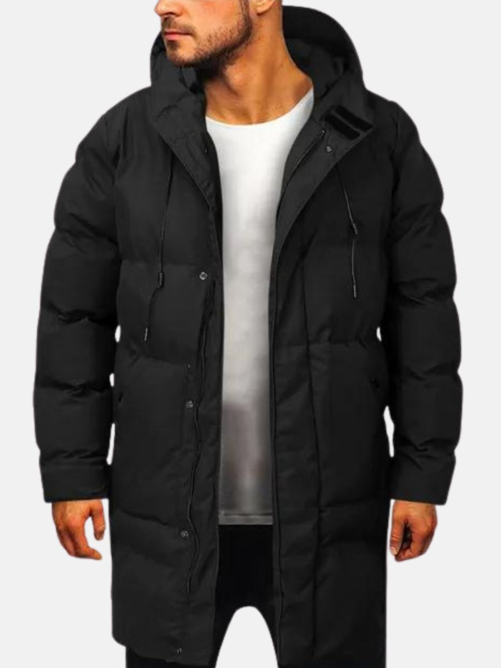 HOLLIS | MEN'S LONG HOODED DOWN PUFFER COAT 1