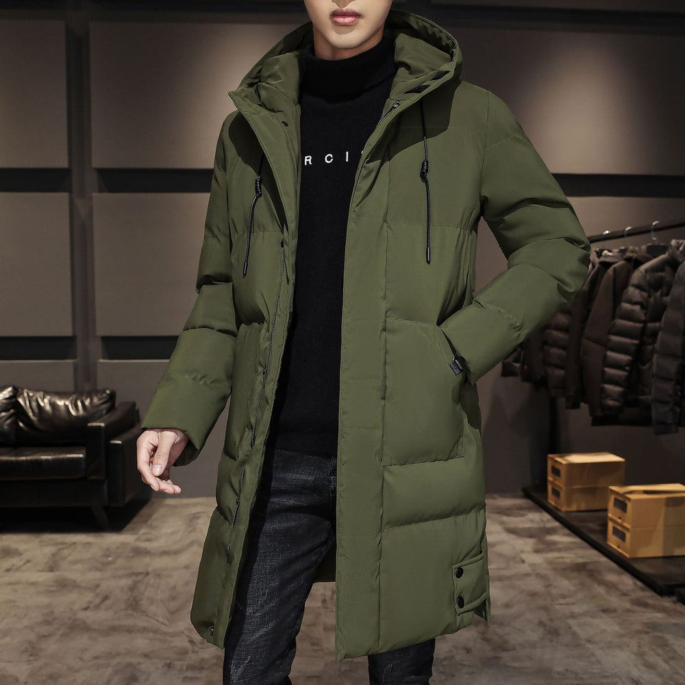 HOLLIS | MEN'S LONG HOODED DOWN PUFFER COAT 2