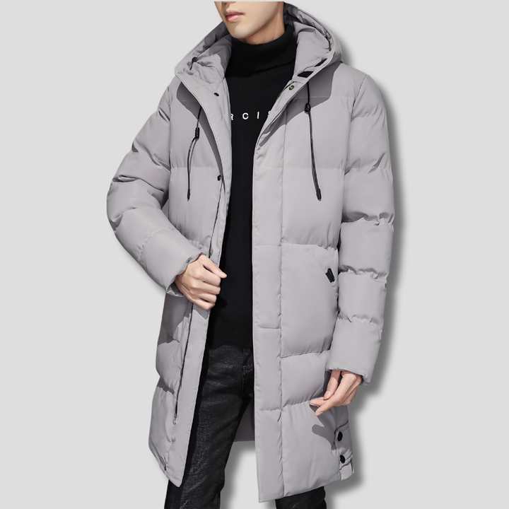 HOLLIS | MEN'S LONG HOODED DOWN PUFFER COAT 3