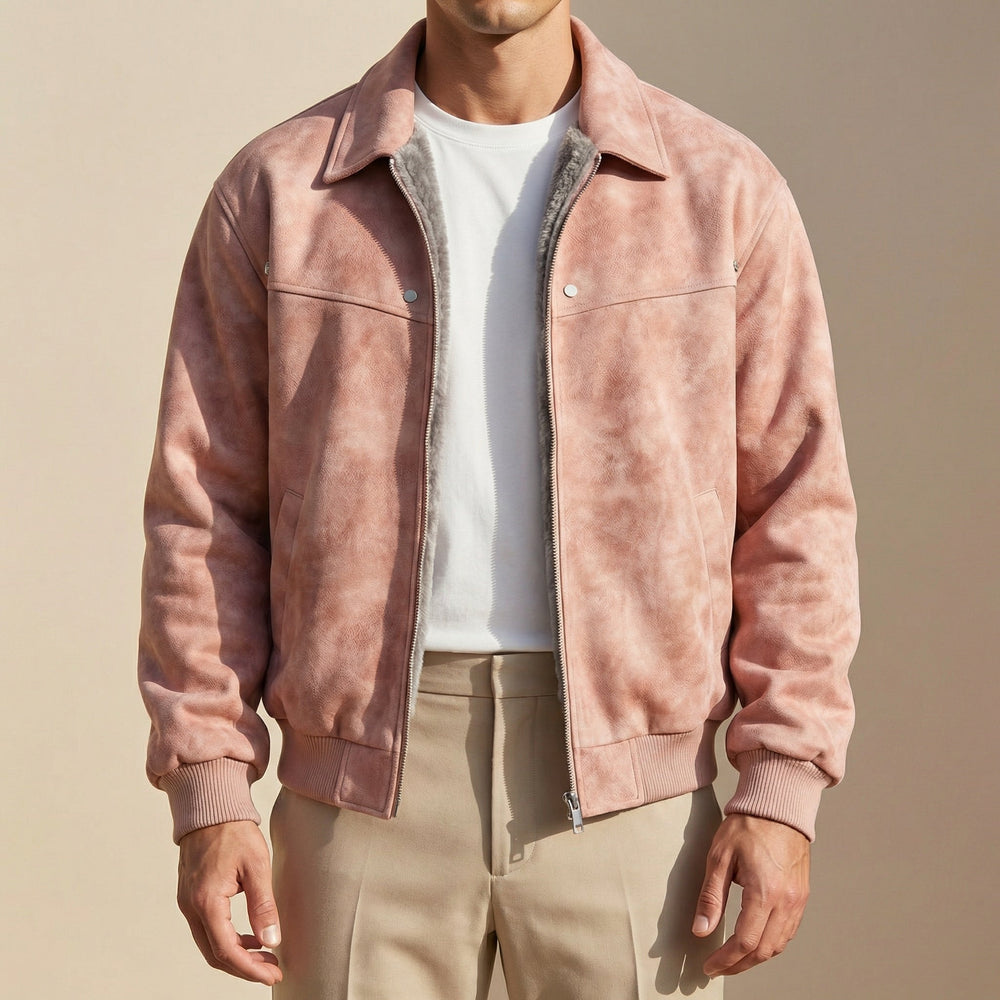 HONORE | MEN'S SUEDE JACKET SHIRT JACKET CASUAL COLLARED 2