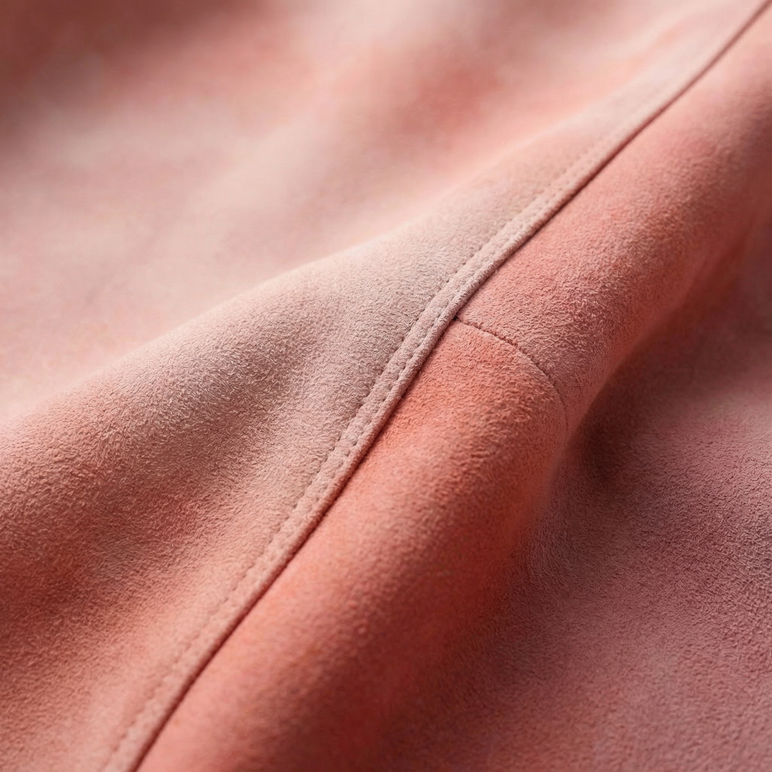 Men's Suede Shirt Jacket – Detail View