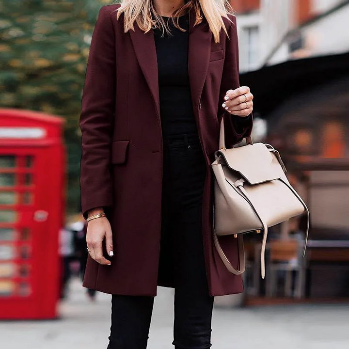 HORTENSE - SINGLE BREASTED BLAZER COAT 4