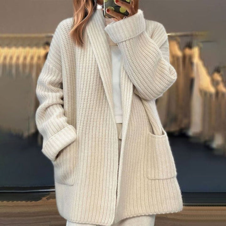 HORTENSE | WOMEN'S OVERSIZED OPEN FRONT KNIT CARDIGAN 1