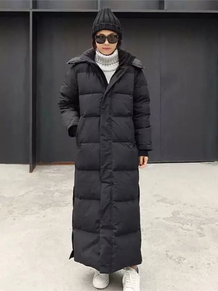 HORTENSIA | WOMEN'S LONG DOWN COAT HOODED PUFFER QUILTED 4