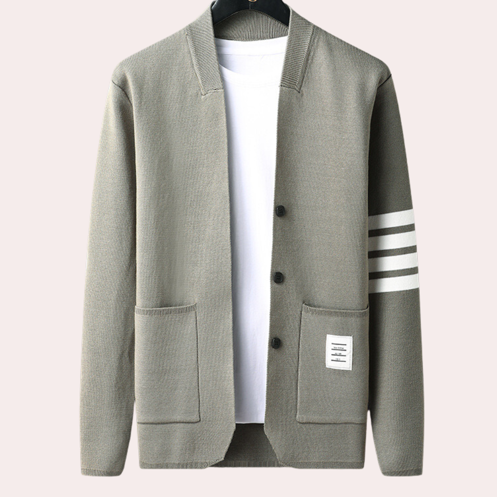 IGNACE | MEN'S CARDIGAN JACKET KNIT SWEATER BUTTON UP POCKETS 1