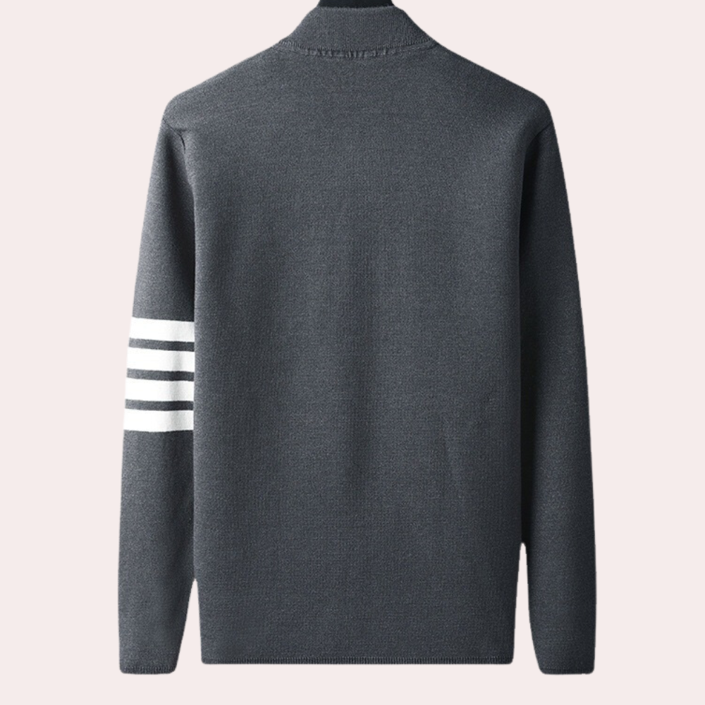 IGNACE | MEN'S CARDIGAN JACKET KNIT SWEATER BUTTON UP POCKETS 4