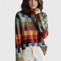 Orinethia | Women's Checkered Knit Sweater