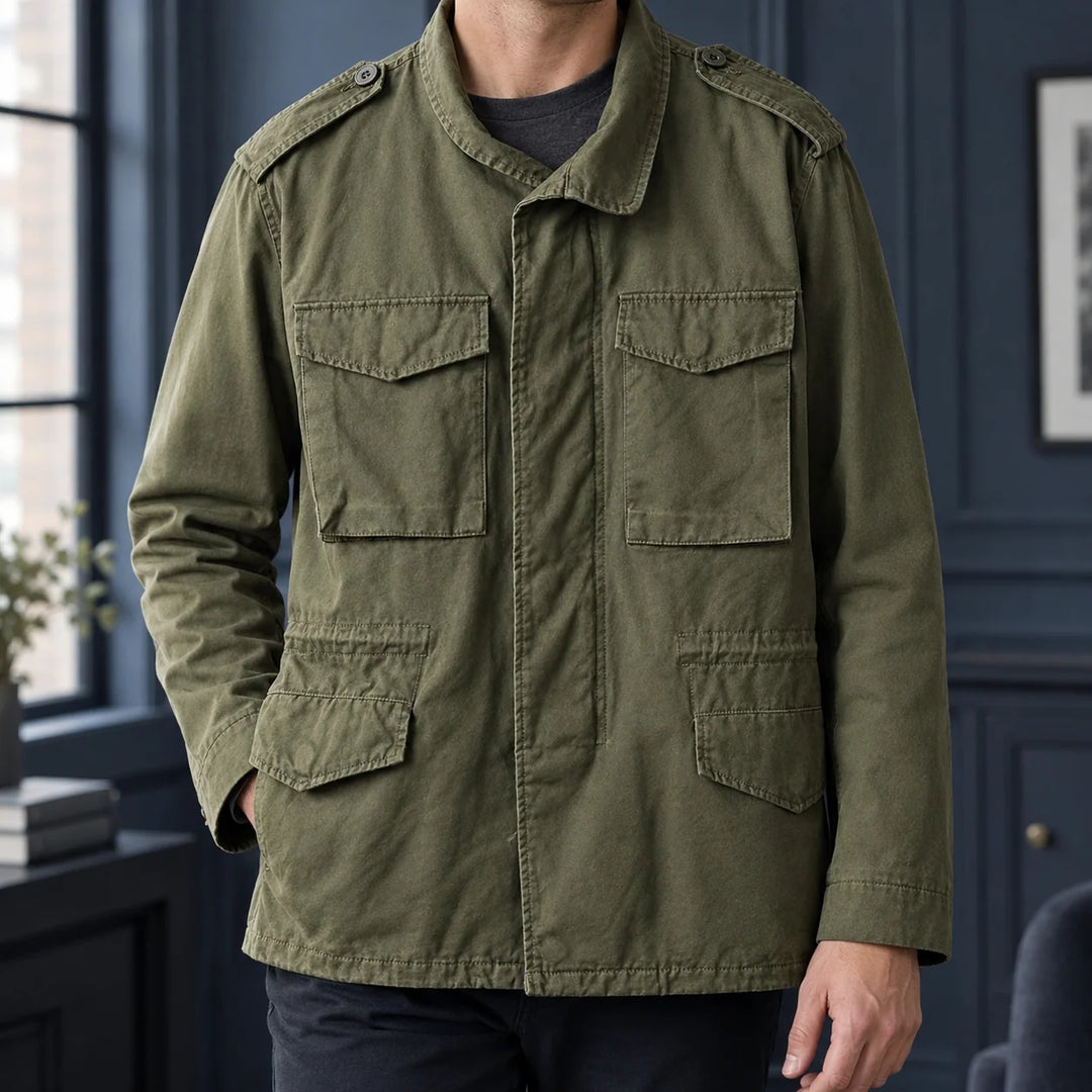 Men's Military Field Jacket – Army Green