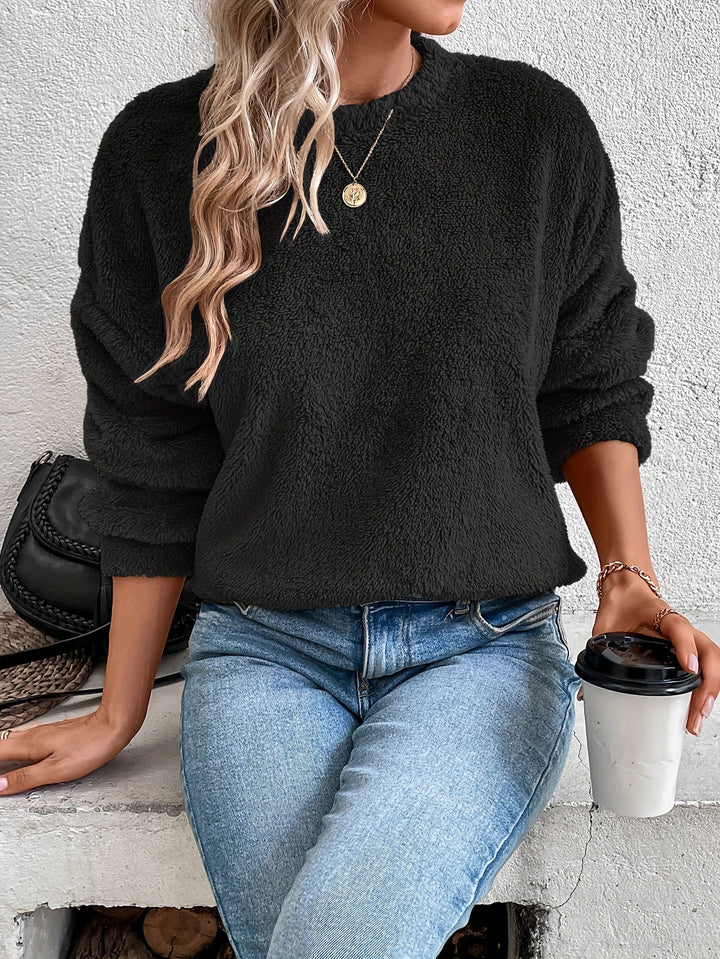 IRENE | WOMEN'S FLEECE PULLOVER SHERPA TEDDY FUZZY WINTER 6