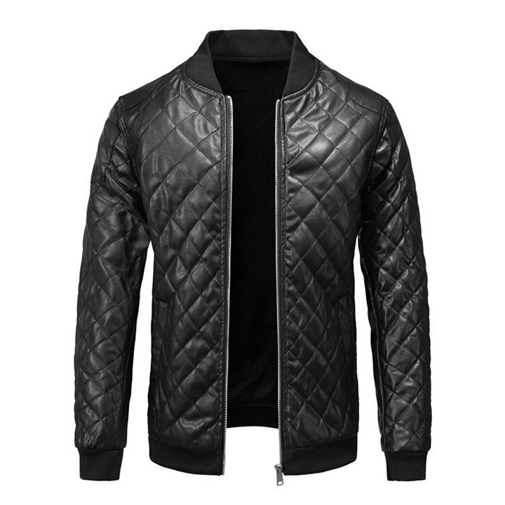 IVOR - QUILTED BOMBER MEN'S LEATHER JACKET 1